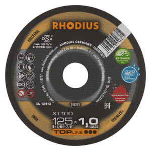 Disque à couper XT100 - 125x1.0mm - Rhodius