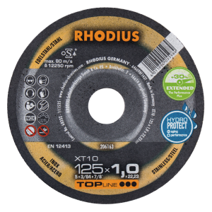 Disque à couper XT10 - 125x1.0mm - Rhodius