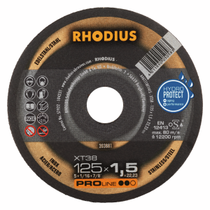 Disque à couper XT38 - 125x1.5mm - Rhodius
