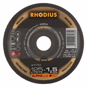 Disque à couper XT70 - 125x1.5mm - Rhodius
